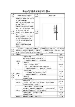 悬挑式扣件钢管脚手架计算书(2a表格)