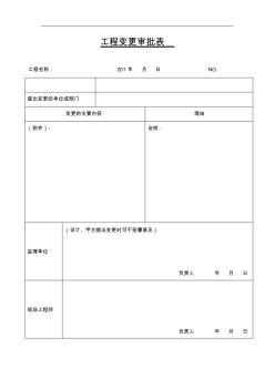 房地产工程系列(全套)管理表格