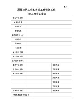 房屋建筑工程和市政基礎設施工程竣工驗收備案表 (2)