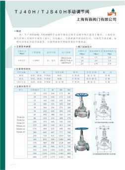 手動調(diào)節(jié)閥、TJ40H、TJS40H-樣本