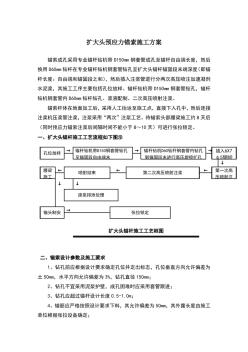 扩大头预应力锚索施工方案