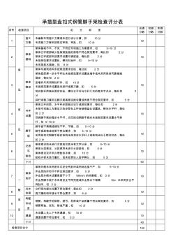 承插型盤扣式鋼管腳手架檢查評(píng)分表 (2)