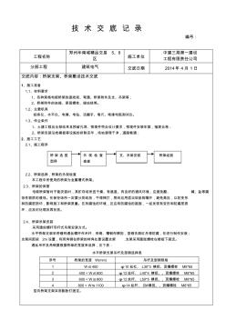 技术交底桥架支架制作安装