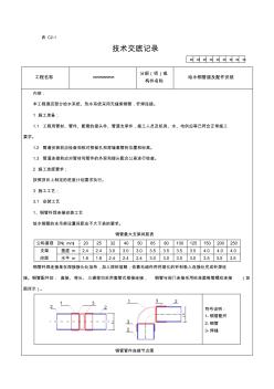 技术交底给水铜管道及配件安装.