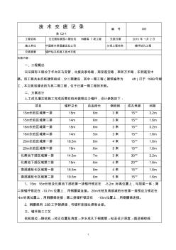 技术交底记录--05预应力锚杆