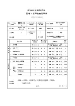 护栏和扶手制作与安装监理工程师检查记录表