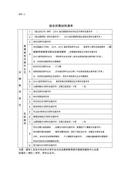 报名所需材料清单doc