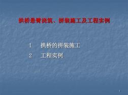 拱橋懸臂澆筑、拼裝施工及工程實(shí)例 (2)