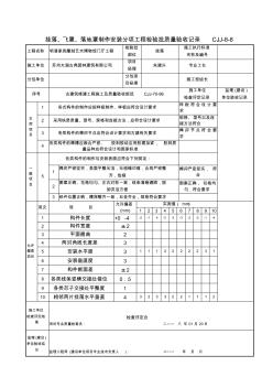 掛落、飛罩制作分項(xiàng)工程檢驗(yàn)批質(zhì)量驗(yàn)收記錄