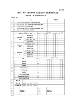 挂落飞罩落地罩制作与安装分项工程质量检验评定表(整理)