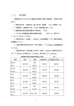 擋土墻設(shè)計(jì)說明書