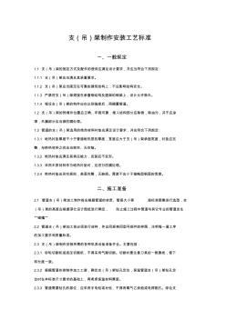 支吊架制作安裝工藝標(biāo)準(zhǔn)