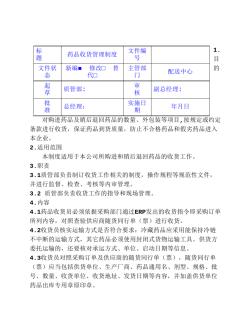 收貨驗(yàn)收養(yǎng)護(hù)管理制度