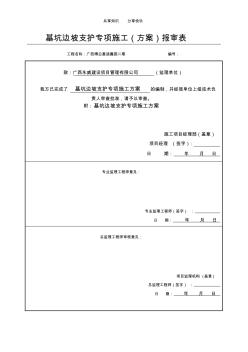 施工方案报审表