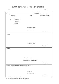 施工方案监理审批表