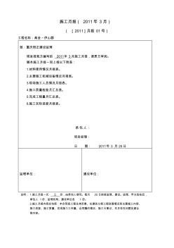 施工月报范本 (2)