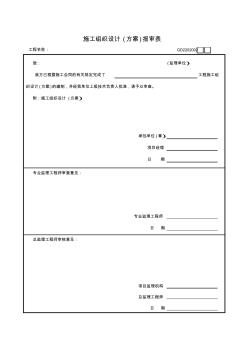 施工组织设计(方案)报审表 (10)