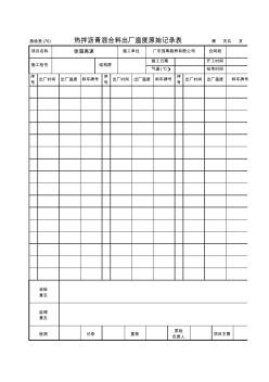 施检表(75)热拌沥青混合料出厂温度原始记录表(0)(1)