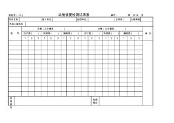 施檢表10—邊坡坡度檢測(cè)記錄表