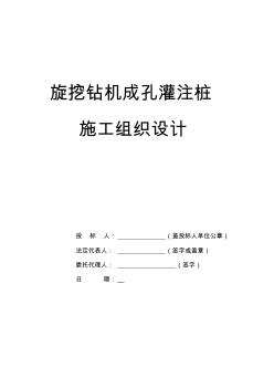 旋挖鉆機成孔灌注樁施工組織設(shè)計 (2)