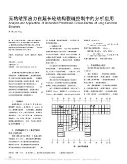 无粘结预应力在超长砼结构裂缝控制中的分析应用