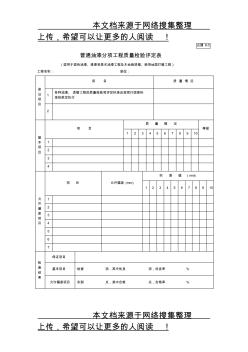 普通油漆分项工程质量检验评定表