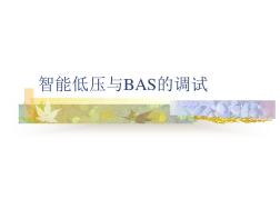 智能低压与BAS接口调试