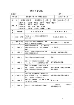 最新图纸会审记录123