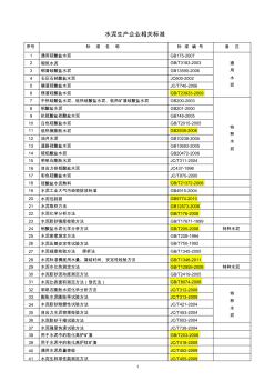 最新水泥相关标准2011新