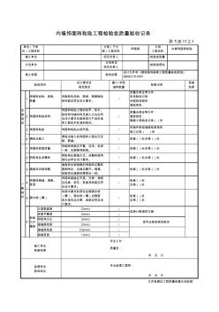 最新版建筑工程內(nèi)墻飾面磚粘貼工程檢驗批質(zhì)量驗收記錄