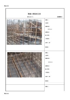 最新隐蔽工程验收记录(图片页)