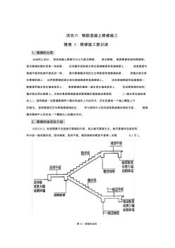 最新项目六钢筋混凝土楼梯施工