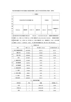 本造價指標(biāo)根據(jù)杭州市某市政道路工程結(jié)算資料整理