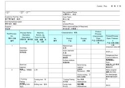 機(jī)械加工質(zhì)量控制計劃