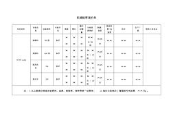 机械租赁报价单模板