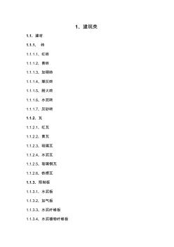 材料分类明细表