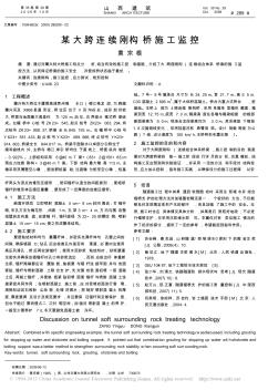 某大跨连续刚构桥施工监控