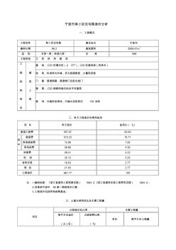 某小区综合楼工程造价分析