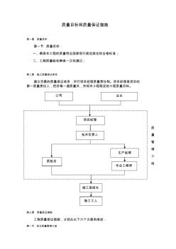 某工程质量目标和质量保证措施