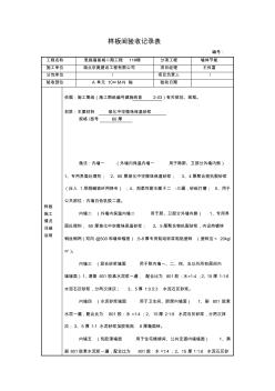樣板間驗(yàn)收記錄表[1]