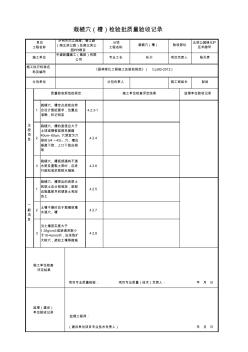 栽植穴(槽)检验批质量验收记录 (2)