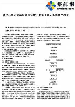 桂红公路立交桥后张法预应力混凝土空心板梁施工技术_pdf