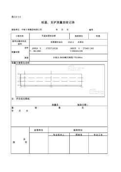 桩基、支护测量放线记录