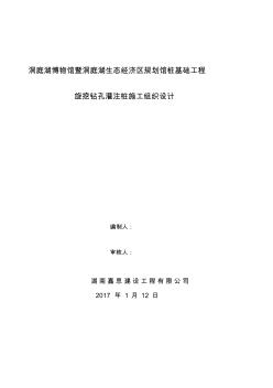 桩基础工程旋挖钻孔灌注桩施工组织设计(30页)