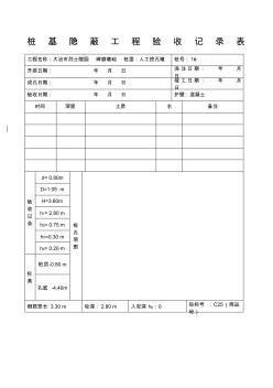 樁基隱蔽工程驗收記錄表 (3)