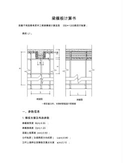 梁模板計(jì)算書