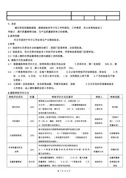 检验员激励考核办法