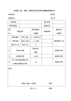 檢驗表65鋼絲、鋼絞線先張法現(xiàn)場質(zhì)量檢驗報告單 (2)