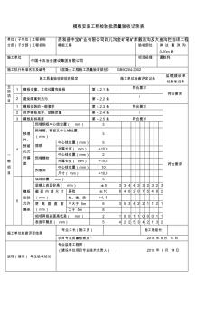 模板安装工程检验批质量验收记录表 (2)