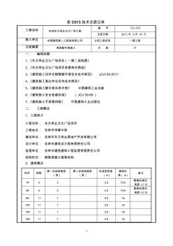 模板支撐施工方案交底